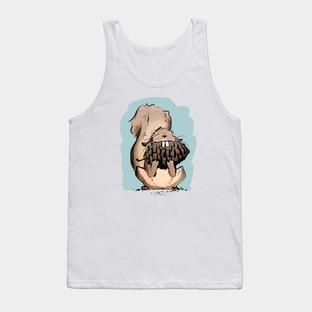 Squirrel with Huge Pinecone (Color) Tank Top by Jason's Doodles